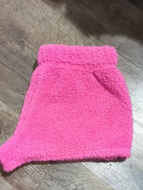 Plush Hot Pink Sherpa Shorts